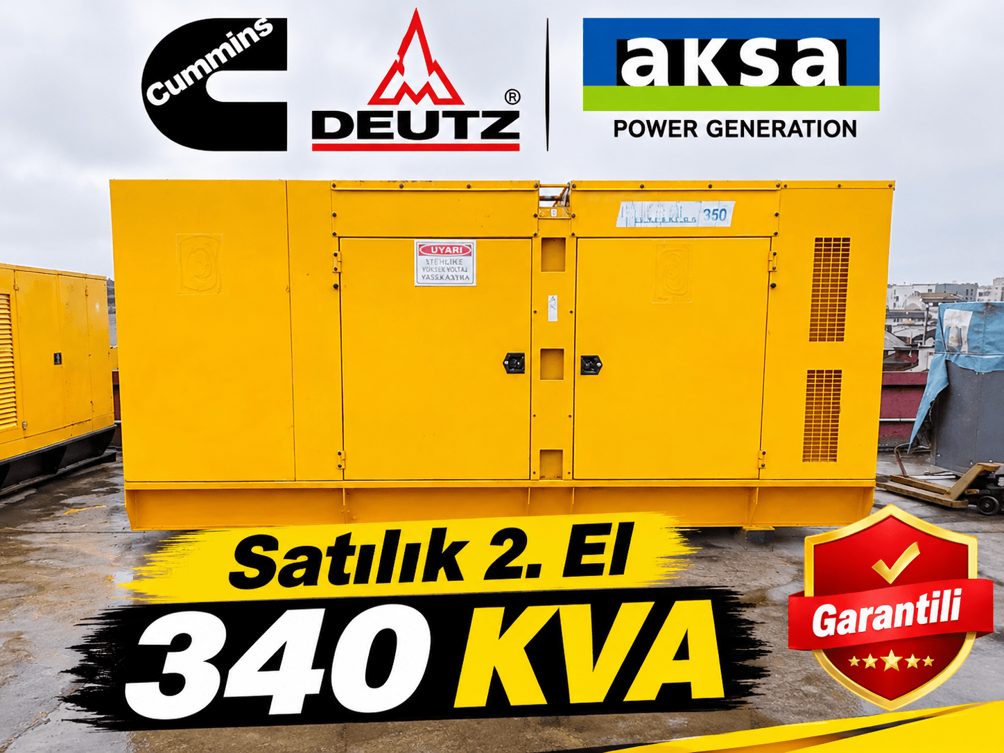 2. el satılık 340 kva jeneratör