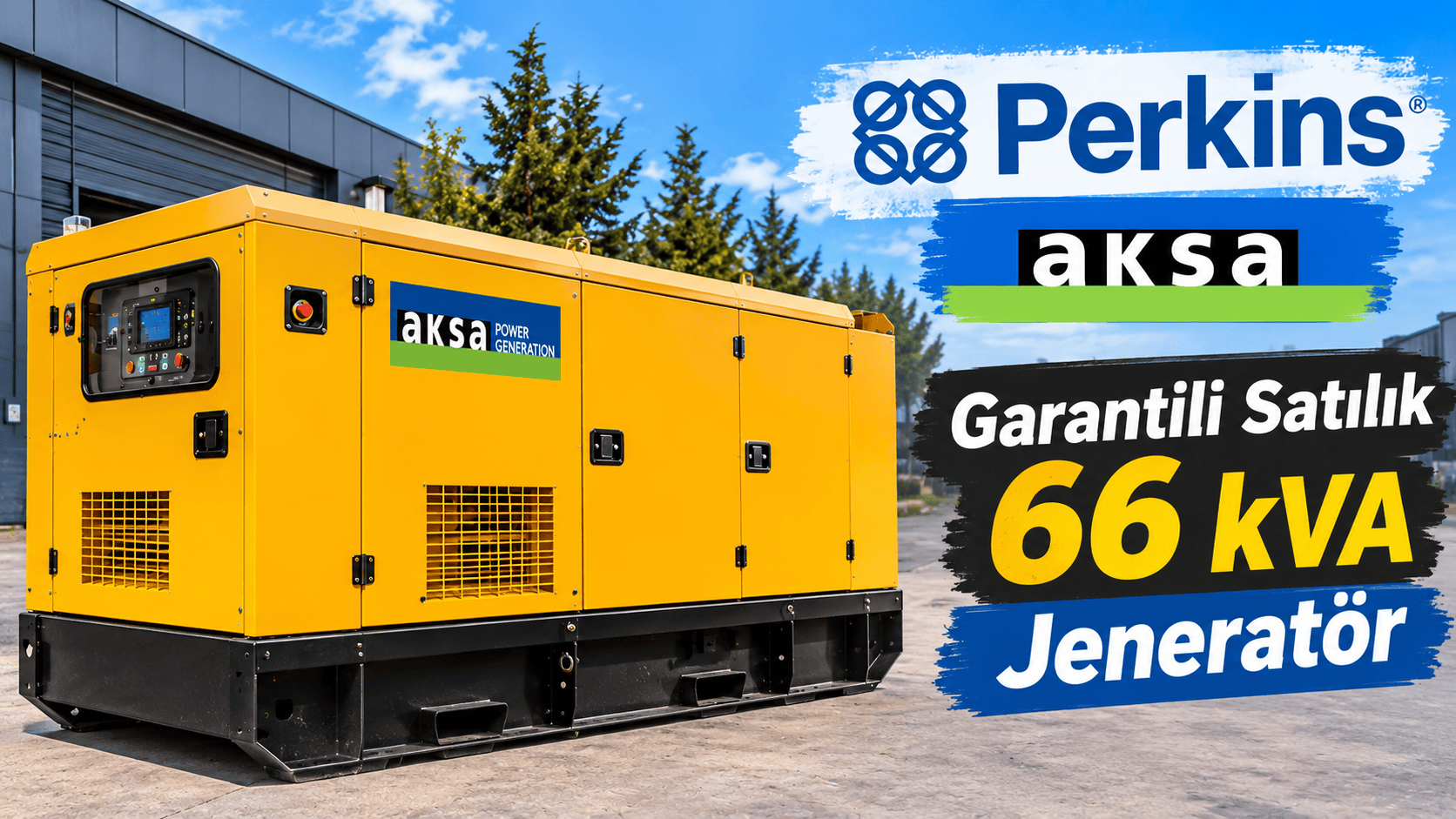 satılık 66 kva aksa jeneratör ikinci el